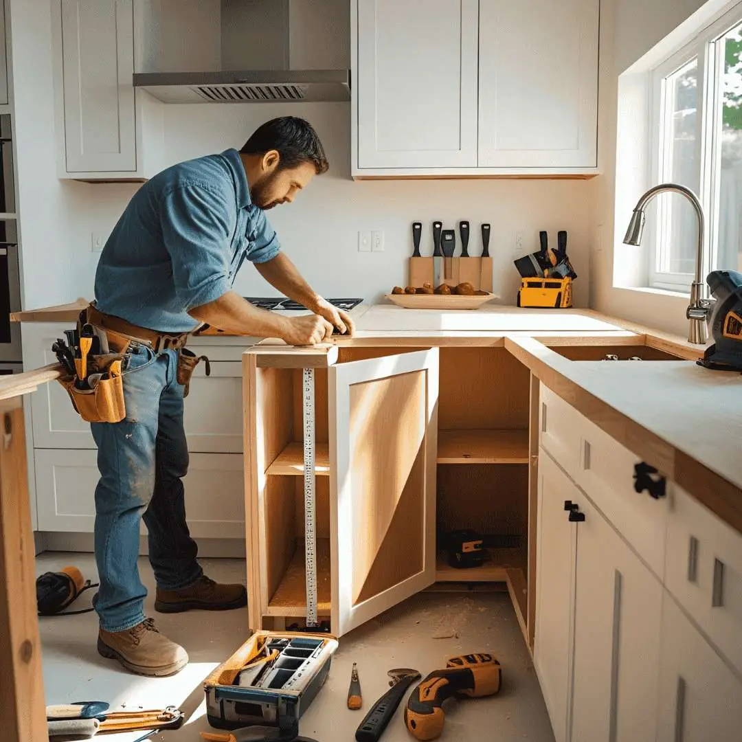 لاین کابین خدمات تولید و نصب کابینت آشپزخانه در کرج ولیعصر